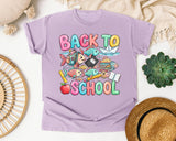 Back To School Fish graphic tee in Orchid