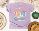 My Students 100 Days Smarter graphic tee in Orchid