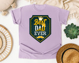 Best Dad Ever Black 2 graphic tee in Orchid
