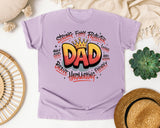 Strong Funny Protector Dad graphic tee in Orchid
