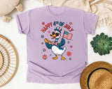 Happy 4th Of July Grey 2 graphic tee in Orchid