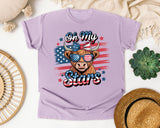 Oh My Stars Grey 2 graphic tee in Orchid