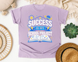 Success Is My School Project graphic tee in Orchid