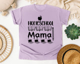 Homeschool Mama graphic tee in Orchid
