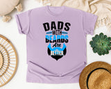Dads With Beards Are Better White 4 graphic tee in Orchid
