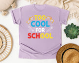 Too Cool For School Bold graphic tee in Orchid