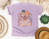 Bigfoot Freedom graphic tee in Orchid