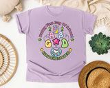Happy First Day Of School Kindergarten graphic tee in Orchid