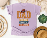 Dad The Man The Myth The Legend Orange graphic tee in Orchid