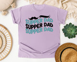 Super Dad Black graphic tee in Orchid