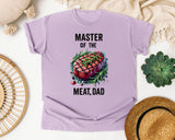 Master Of The Meat Dad Grey 2 graphic tee in Orchid