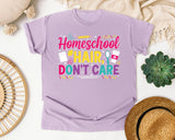Homeschool Hair Dont Care Bright graphic tee in Orchid