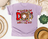 We Caught The Best Dad graphic tee in Orchid
