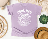 Cool Dad Fishing graphic tee in Orchid