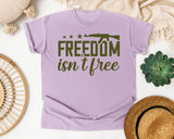 Freedom Isn't Free Brown graphic tee in Orchid