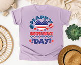 Happy Independence Day Navy graphic tee in Orchid