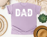 Dad I Love You White graphic tee in Orchid