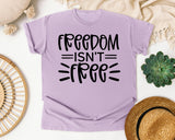 Freedom Isn't Free White 3 graphic tee in Orchid