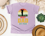 Best Dad By Far Golf graphic tee in Orchid
