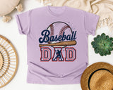 Baseball Dad Bat Retro graphic tee in Orchid