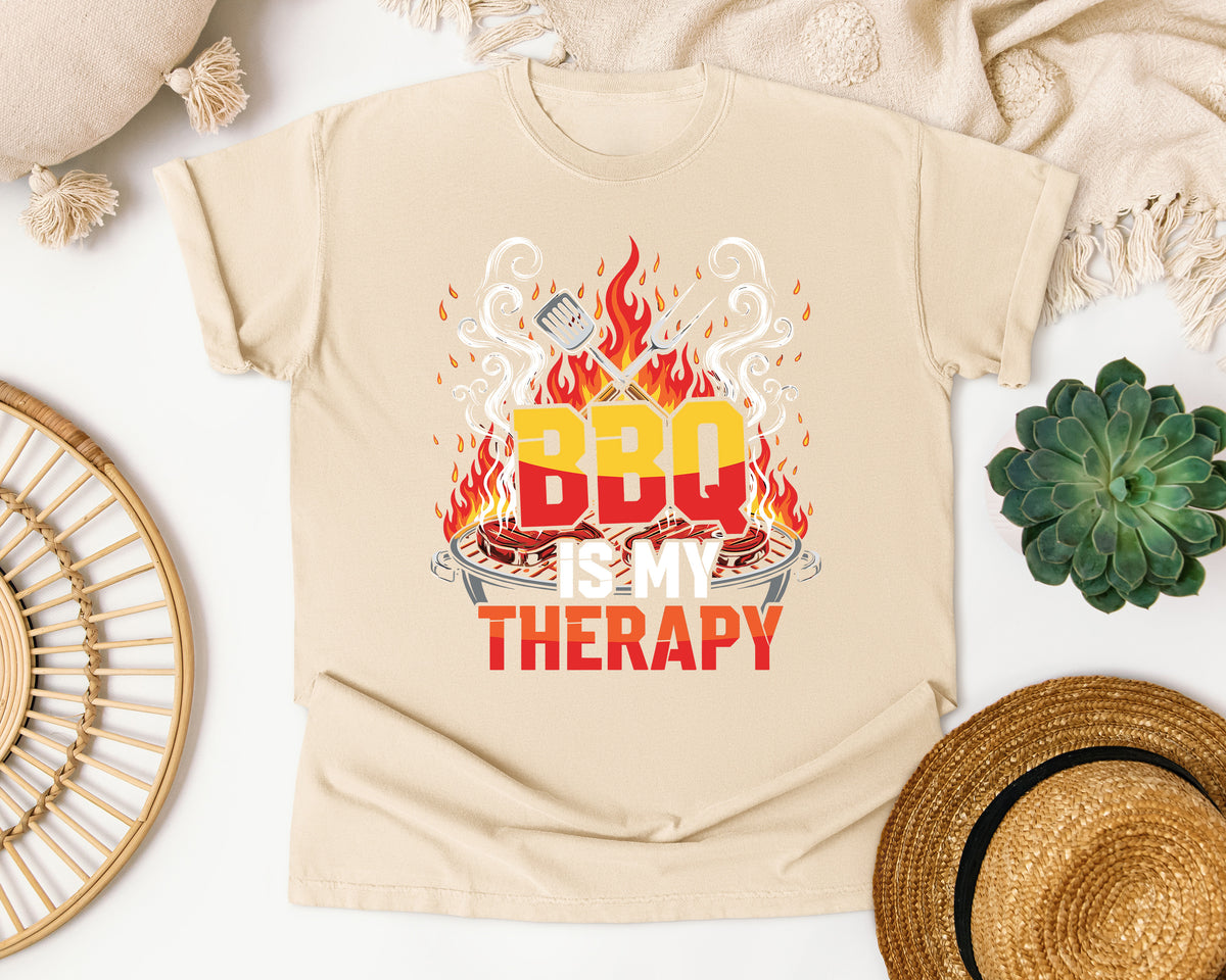 BBQ Is My Therapy Comfort Colors Shirt