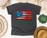 Baseball Bats American Flag graphic tee in Pepper