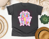 Livin That Football Mom Life Pink graphic tee in Pepper