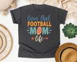 Livin That Football Mom Life graphic tee in Pepper