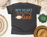 My Heart Is On The Line graphic tee in Pepper