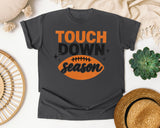 Touch Down Season Distressed graphic tee in Pepper