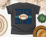 Touch Down Navy Bold graphic tee in Pepper