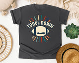 Touch Down Retro Rays graphic tee in Pepper