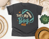 Thats My Boy Number 12 graphic tee in Pepper