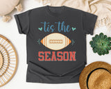 Tis The Season Football Cream graphic tee in Pepper