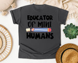 Educator Of Mini Humans graphic tee in Pepper