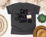 Get Your Cray On graphic tee in Pepper