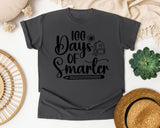 100 Days Of Smarter Backpack graphic tee in Pepper