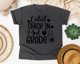 Cutest Chick In 3rd Grade graphic tee in Pepper