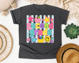 Second Grade Crayons Smiley graphic tee in Pepper