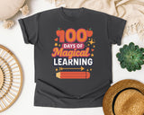 100 Days Of Magical Learning graphic tee in Pepper