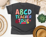 ABCD Teacher Tour Marquee graphic tee in Pepper