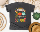 Happy 100 Days Of School Apple Clock graphic tee in Pepper