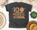 100 Days Of School Globe Pencil graphic tee in Pepper