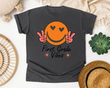 First Grade Vibes Smiley graphic tee in Pepper