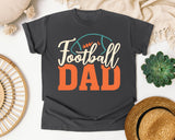 Football Dad White graphic tee in Pepper