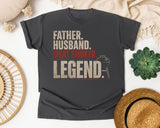 Father Husband Meat Smoker Legend Pink graphic tee in Pepper