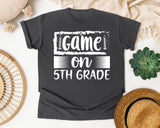 Game On 5th Grade White graphic tee in Pepper