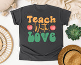 Teach With Love graphic tee in Pepper