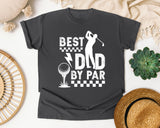Best Dad By Par White 2 graphic tee in Pepper