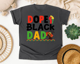 Dope Black Dad White 2 graphic tee in Pepper